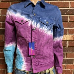 American Eagle X Young Money ( Lil Wayne)‎ Tie Dye Denim Jacket